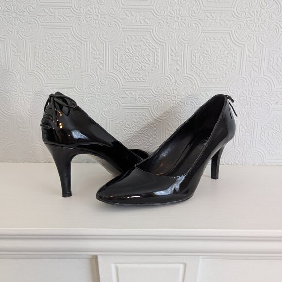 Lauren Ralph Lauren Shoes Black Elisabeth Bow Back - 5B US - Picture 4 of 10